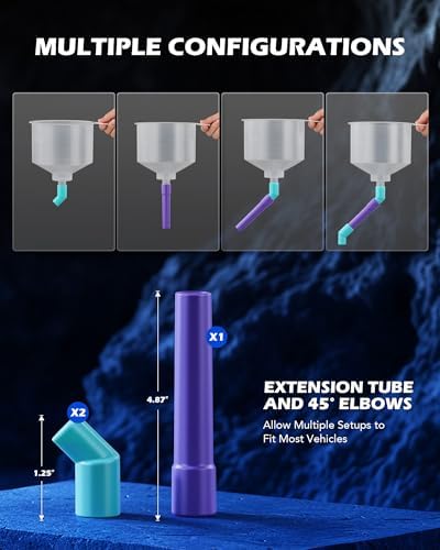 OMT 17 Piece No Spill Coolant Funnel Kit, Leakproof Coolant Bleeder Kit - Image 5
