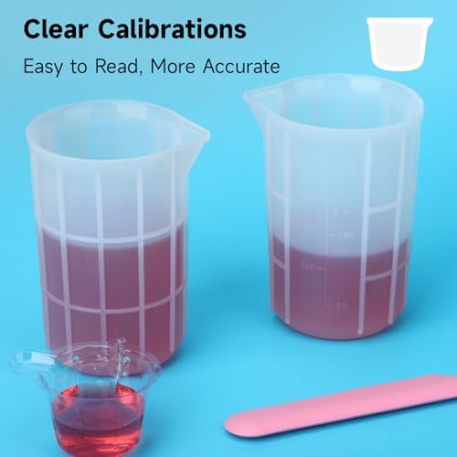Gartful 300ml Large Silicone Measuring Cups, 10OZ Reusable Squeeze and Pour - Image 3