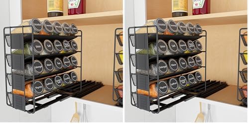 SpaceAid Pull Out Spice Rack Organizer by SpaceAid