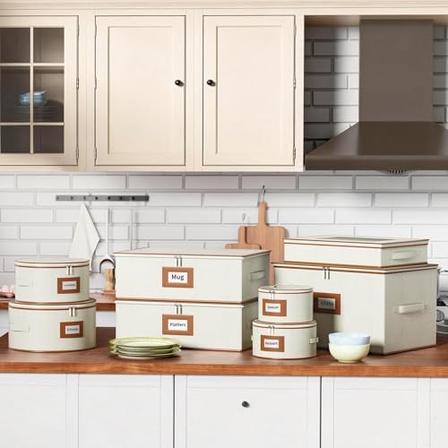 Aokeyee 8-Piece China Storage Containers Set, Hard Shell Moving Boxes - Image 6