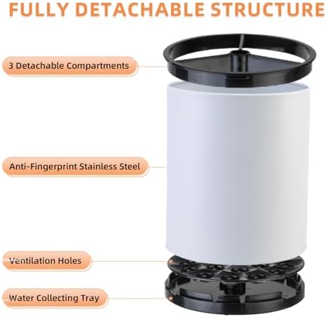 LIBODOUR Kitchen Utensil Holder, Large 360°Rotating - Image 5