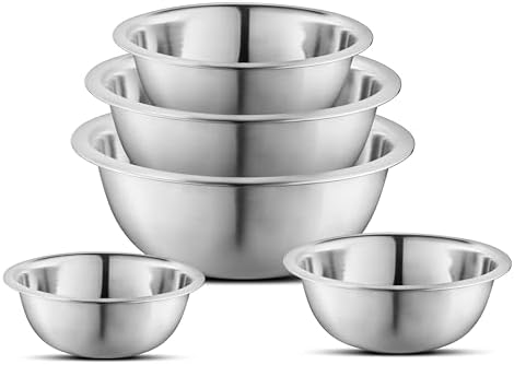 AVADOR Premium Stainless Steel Mixing Bowls, Space Saving by AVADOR