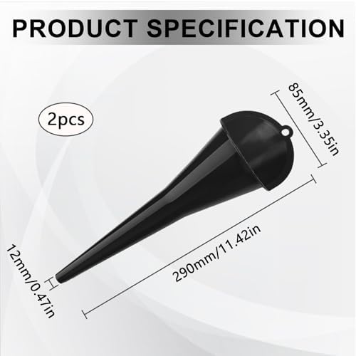Long-Neck Oil Funnel for Automotive – Multi-Function Plastic Funnel for Oil - Image 2