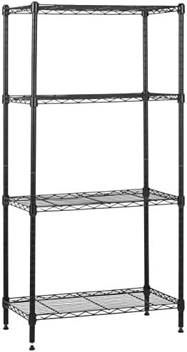 Amazon Basics 4-Shelf Steel Wire Storage Shelves by AmazonBasics