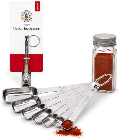 King Arthur Baking Company Spice Measuring Spoons, 18/8 Stainless Steel by Unknown