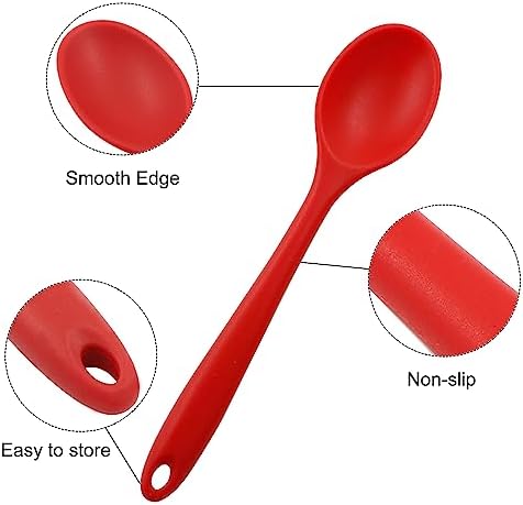 Jiozermi 6 Pcs Small Silicone Spoons - Image 3