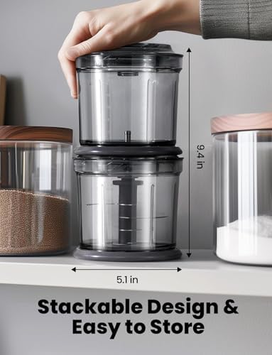 Food Processor 4 Cup, Electric Food Chopper, 【Small but Powerful】Meat Grinder - Image 6