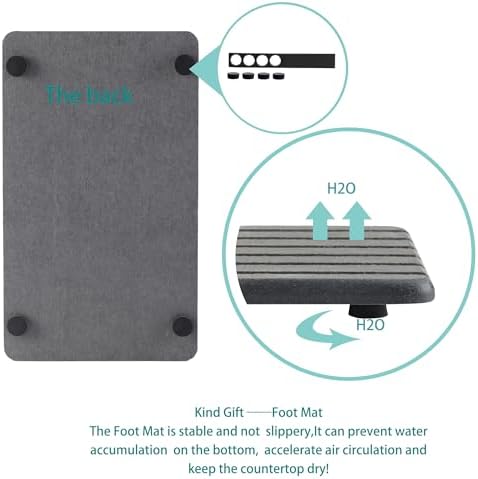 NiuYichee 2 PCS Water Absorbent diatomite Coasters, 9.5" x 5.5" Water Absorbing - Image 4