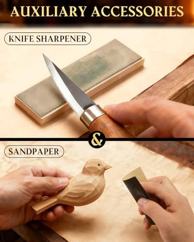 Wood Carving Kit Whittling Kit: Wood Carving Knife Tools - Image 5