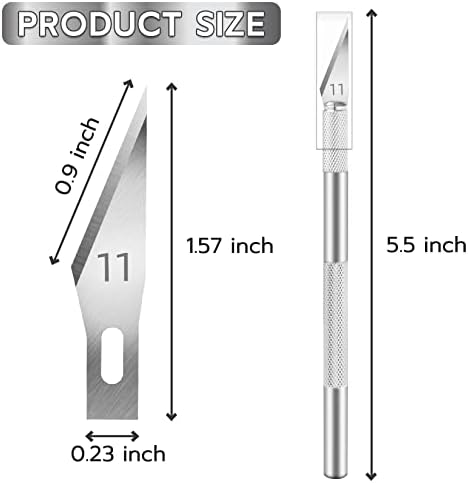 JETMORE 24 Pack Silver Exacto Knife Set, Precision Craft Knife Set - Image 2