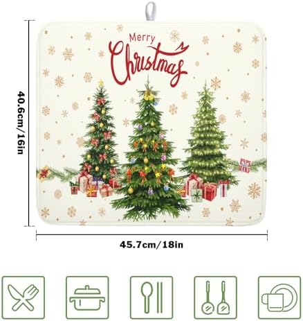Merry Christmas Dish Drying Mats - Image 2