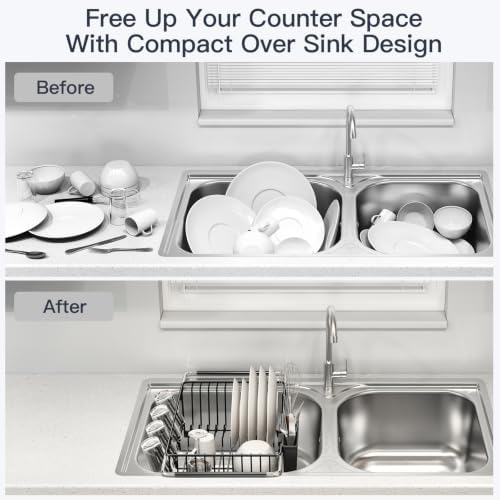 MAJALiS Expandable Dish Drying Rack Over Sink - Image 2