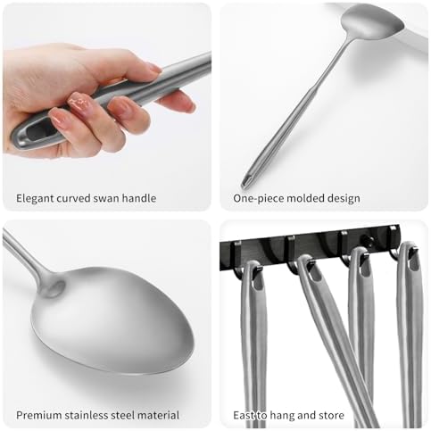 304 Stainlss Steel Kitchen Utensils Set, Pasta Server - Image 5