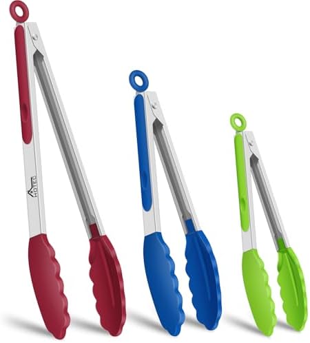Hotec Premium Stainless Steel Locking Kitchen Tongs by Hotec