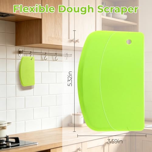 3PCS Dough Scraper Set, Bench Scraper - Image 2