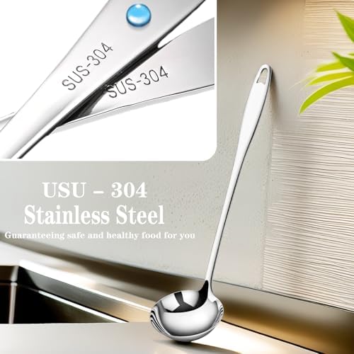 Soup Ladle, 304 Stainless Steel Soup Spoon - Image 3