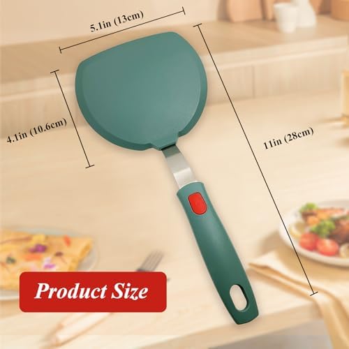 Silicone Spatula Turner, Wide Pancake Spatulas - Image 3