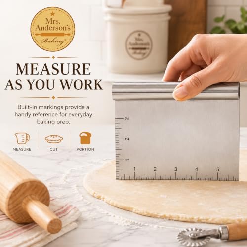 Mrs. Anderson's Baking Pastry Dough Cutter Scraper - Image 5