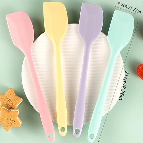 8 Pack Mini Silicone Spatula Set, 8.3 Inch Small Rubber Spatula Heat Resistant - Image 6