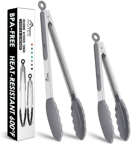 HOTEC Stainless Steel Kitchen Tongs by Hotec