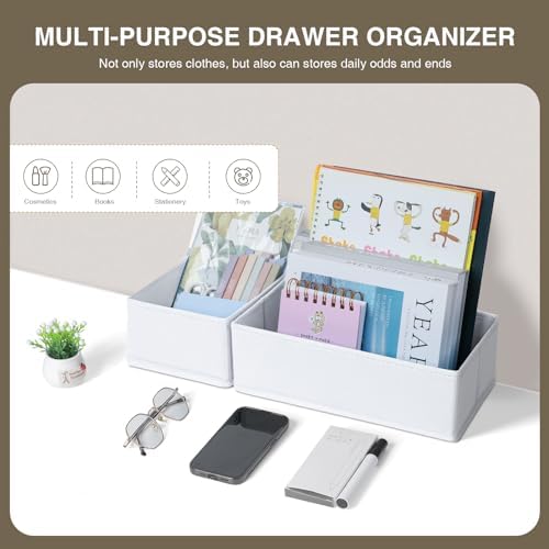 Drawer Organizer Clothes, Nursery Dresser & Closet Storage, 12 Pack - Image 6
