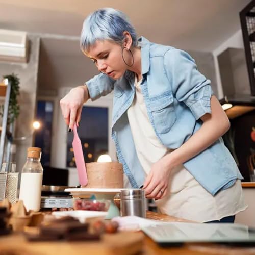 Silicone Jar Spatula, Non-Stick Heat Resistant Kitchen Thin Spatula, Sourdough - Image 5