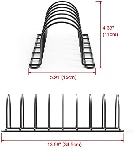 JAQ Plate Rack for Cabinet, 13.5" Vertical Dish Organizer for Plates, Pot Lids - Image 4