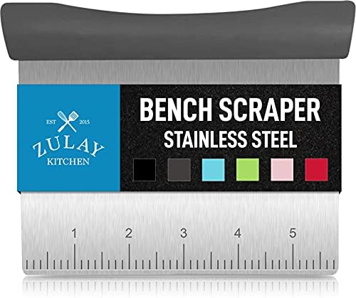 Zulay Premium Multi-purpose Stainless Steel Bench Scraper & Chopper, Quick & by ZulayKitchen