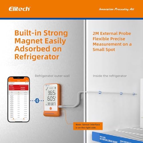 Elitech GSP-6 Dual Probe Bluetooth Temperature Humidity Data Logger - Image 3