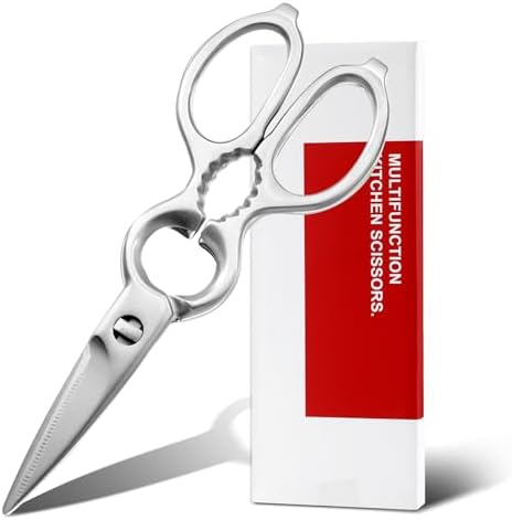 Detachable Kitchen Shears Full-Steel Forged Scissors Mirror-Polished Finish by DARKEDGE
