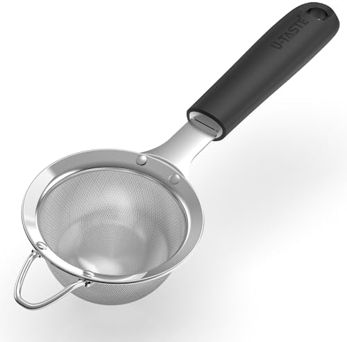 U-Taste Fine Mesh Strainer, 18/8 Stainless Steel Sieve 30 Mesh by U-Taste