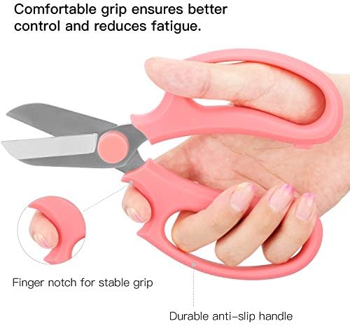 Housolution Flower Scissors, Premium Steel Garden Pruning Shears - Image 4