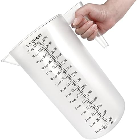 Plastic Measuring Cup with Handle, Pool Chemical Measuring Cup, Plastic by MiziDo