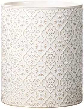 Kitchen Utensil Holder, 6x7 inch Large Ceramic Utensil Holder by MIKIGEY