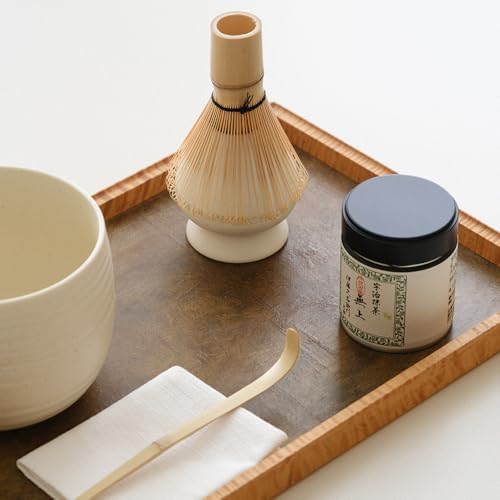 Matcha Whisk Set, Ceramic Matcha Bowl & Whisk Holder, Bamboo Accessory - Image 3