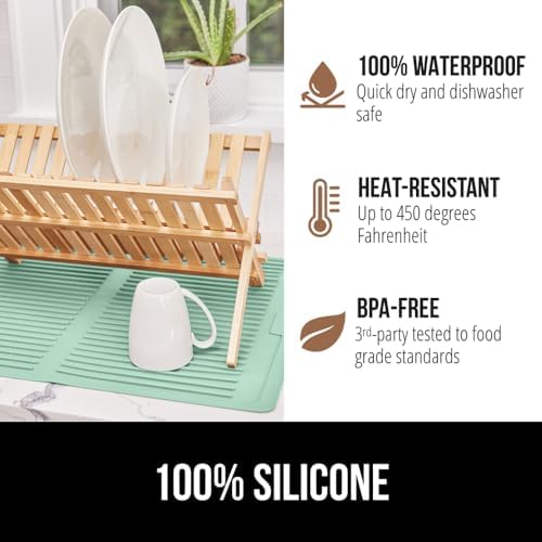 GORILLA GRIP Patented BPA-Free Silicone Dish Drying Mat - Image 4