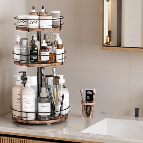 3 Tier Lazy Susan Spice Rack Organizer 360° Rotating - Image 5