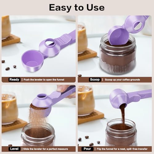 2-in-1 Coffee Scoop with Funnel, 2 Tbsp Measuring Spoon - Image 6