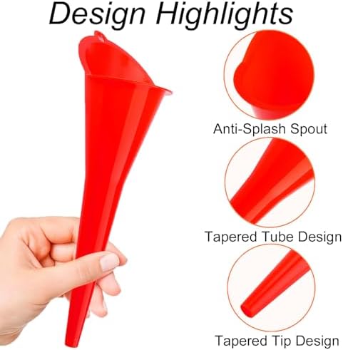 3-Pack Long-Neck Oil Funnels, Gas & Transmission Fluid - Image 3