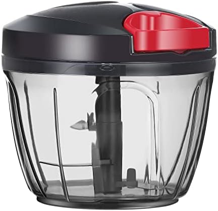 Ourokhome Manual Food Processor Vegetable Chopper, Portable Hand Pull String by Ourokhome