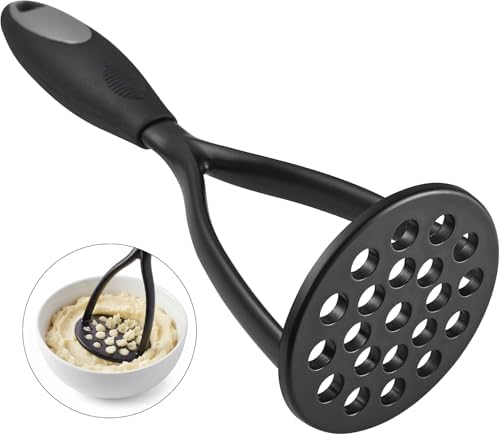 KSENDALO Potato Masher, Thick Nylon Blade Non-Scratch Masher by KSENDALO