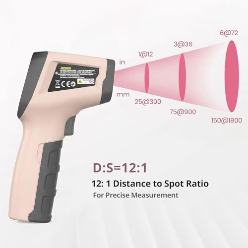 Tilswall Infrared Thermometer, Laser Temperature Gun -58°F~1112°F - Image 7