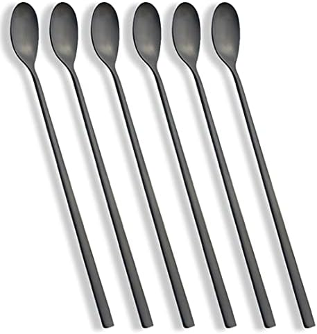 AOOSY 9-In Long Handle Spoon, Matte Black Coffee Stirrers by AOOSY