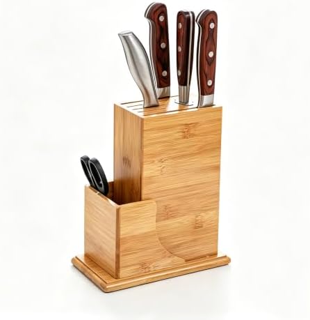 7 Slots Universal Knife Block, Kitchen Knife Holder by BSDLZCH