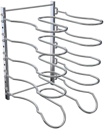CAXXA Heavy Duty Pan Rack, Pot Lid Rack, Kitchen Cabinet Pantry Cookware - Image 5