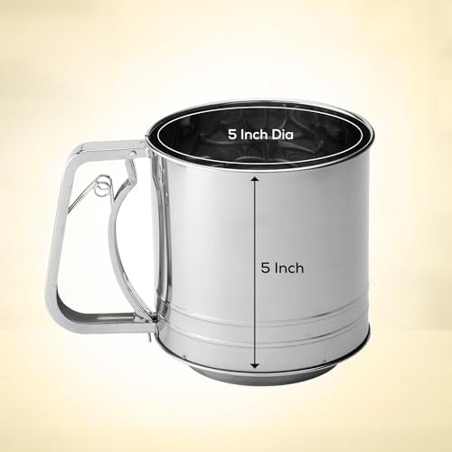 Mrs. Anderson’s Baking Hand Squeeze Flour Sifter, Stainless Steel, 5-Cup - Image 4