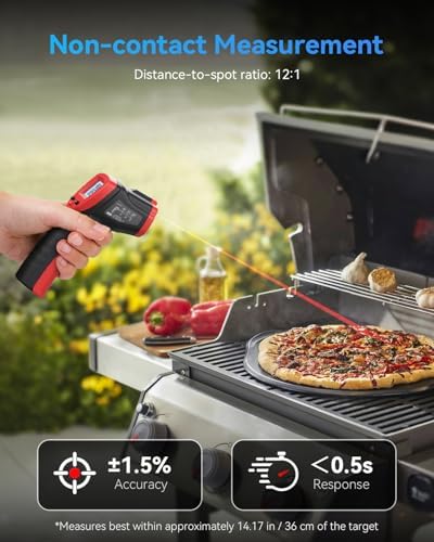 Wintact Infrared Thermometer, Digital Surface Temperature Gun -58℉ to 1094℉ - Image 3