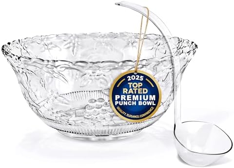 Stock Your Home Premium Plastic Punch Bowl by StockYourHome