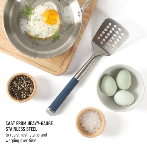 Calphalon Slotted Turner, Kitchen Flipping Spatula, Stainless Steel - Image 3