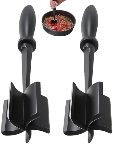 Meat Masher & Separator, Ground Beef Smasher, Plastic Spatula Chopper by Febvao